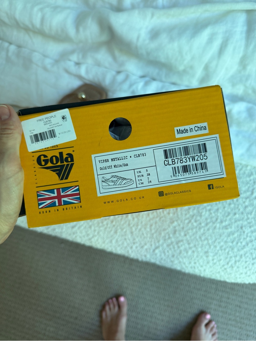 Gola Viper Metallic Sneakers NIB - Picture 6 of 6